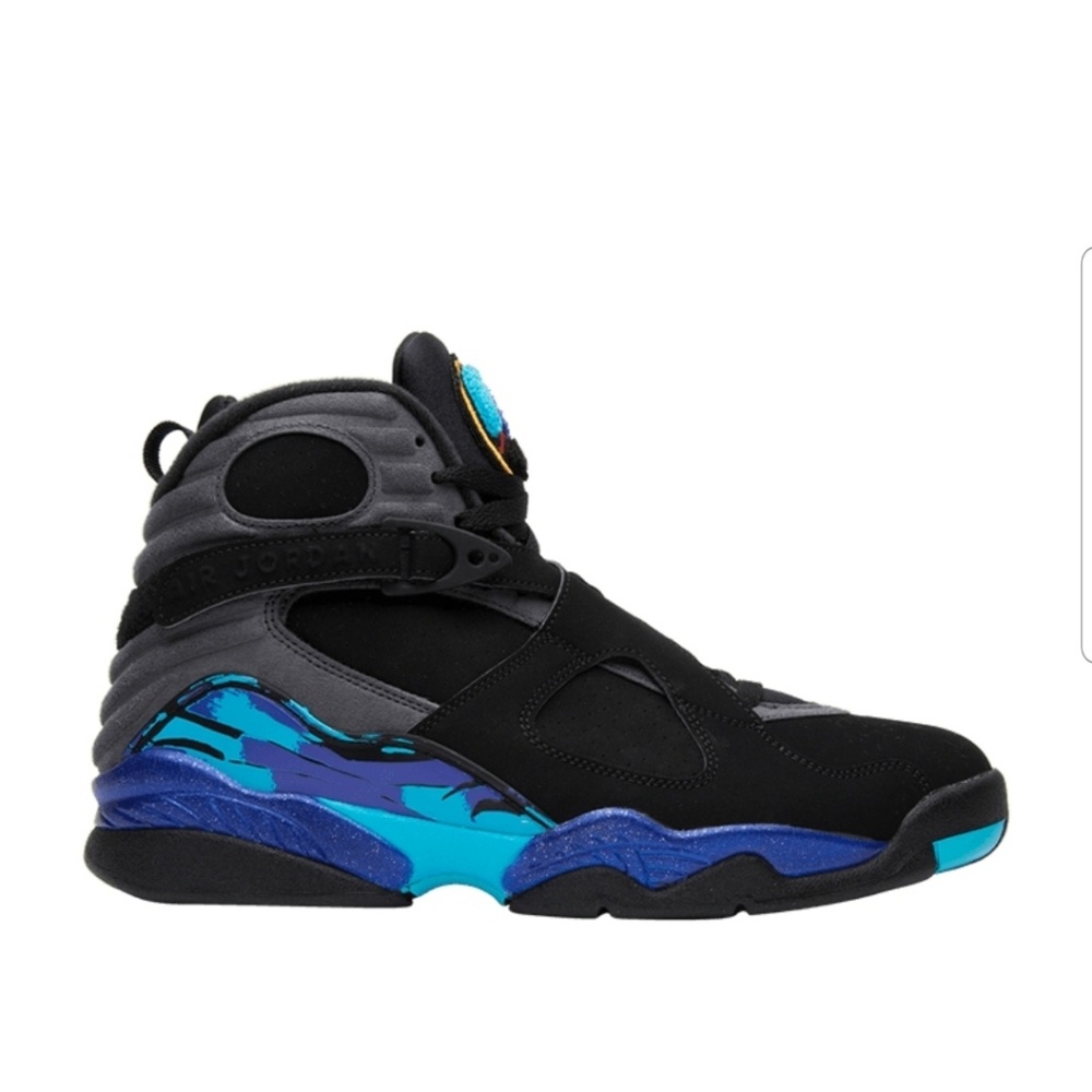 AUTHENTIC AIR JORDAN RETRO 8 'AQUA " MEN SIZE 10